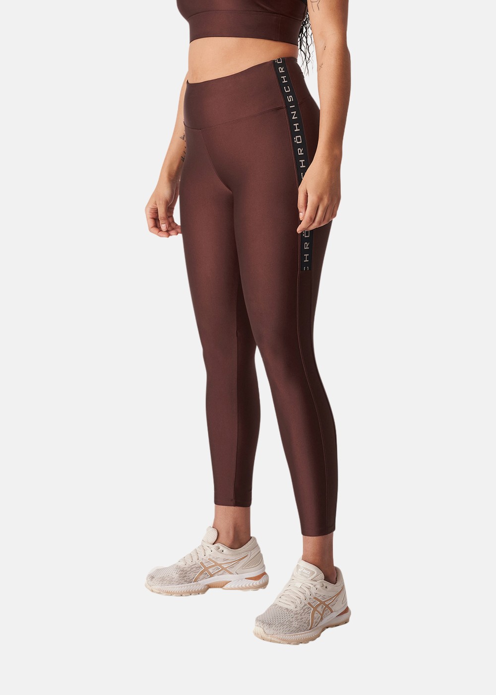 Shiny Kay Tights, Bitter Brown, S, Långa Tights | Dam - Kläder - Tights - Långa tights | Padelspecialisterna