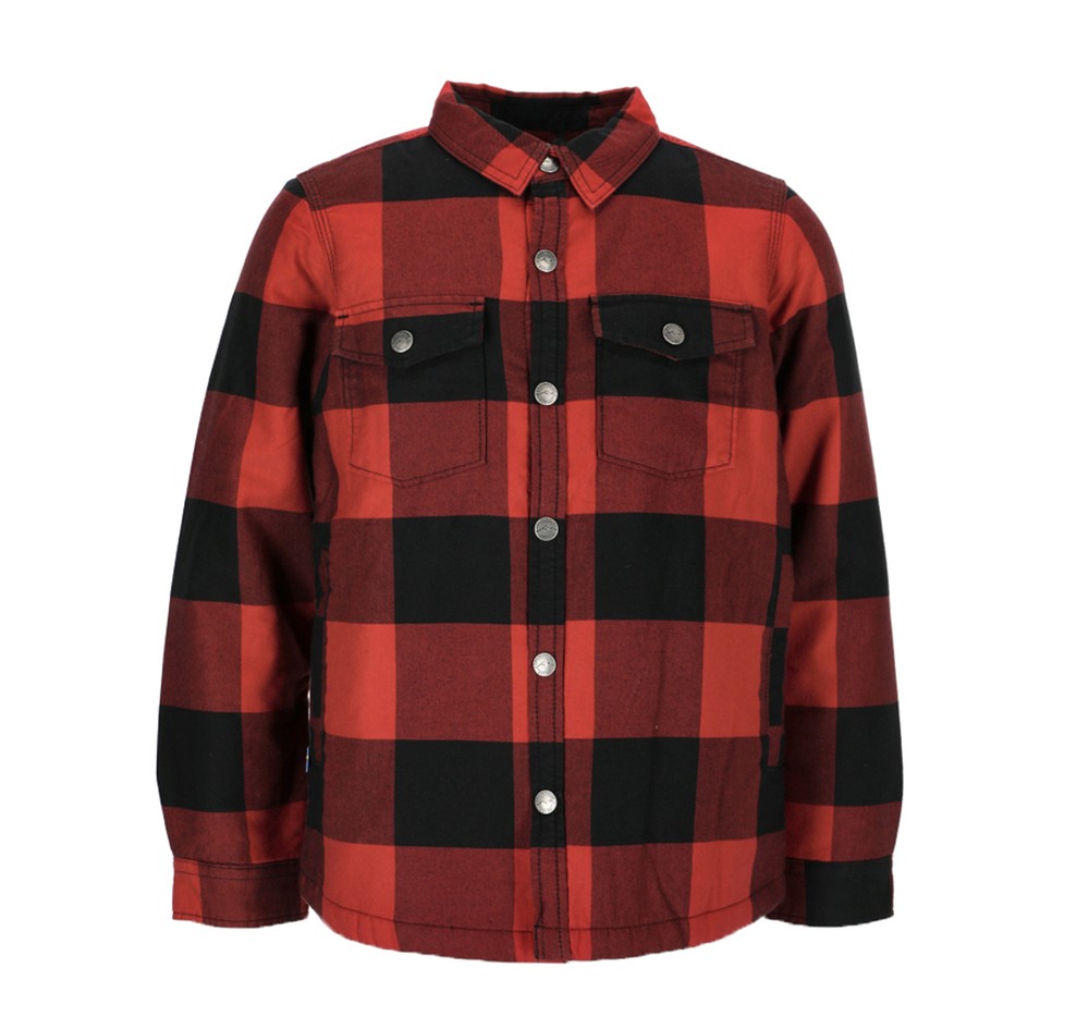 Forest Pile Shirt Jr, Red/Black, 140, Långärmade Skjortor | Mode - Skjortor - Långärmade skjortor | Padelspecialisterna