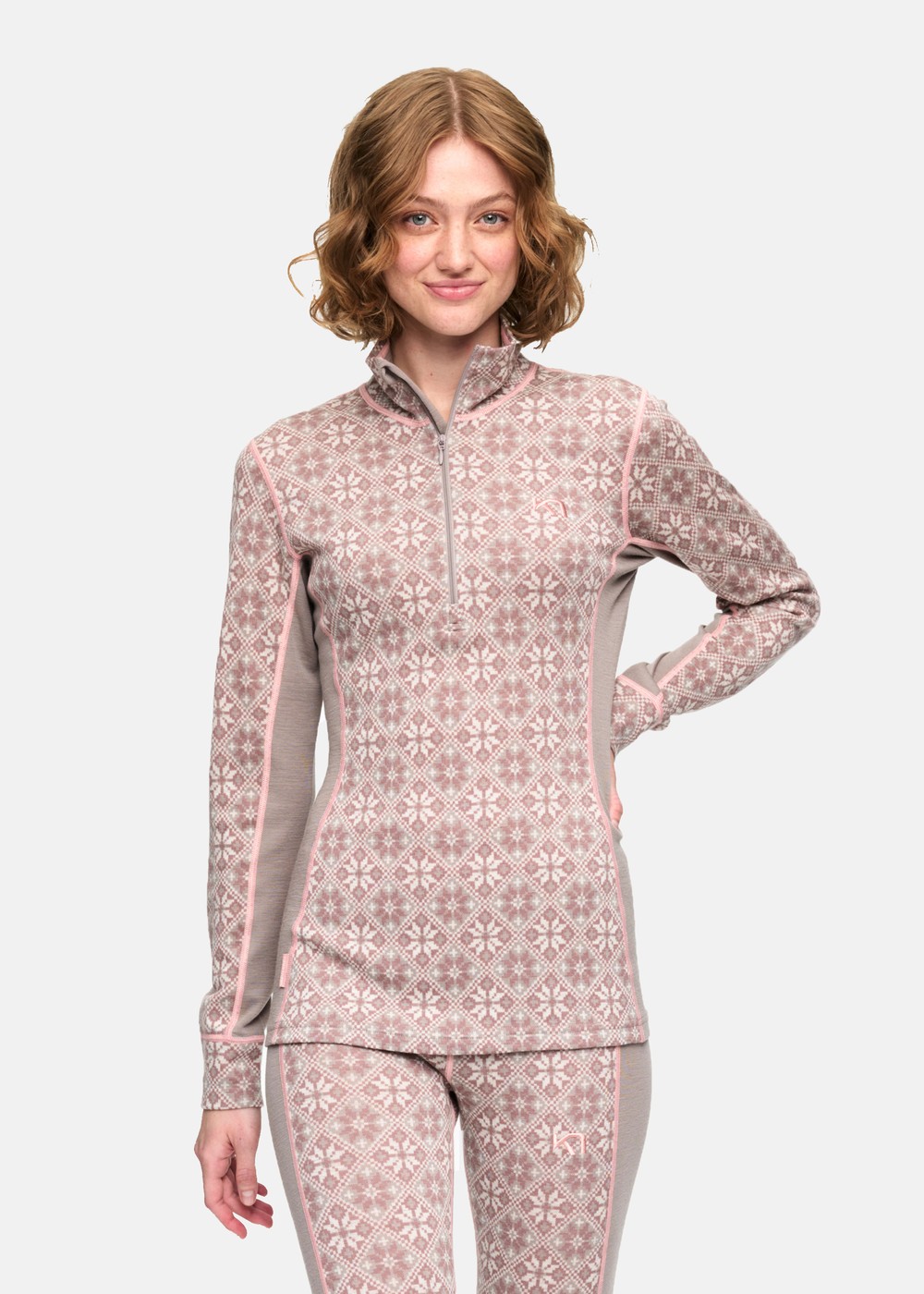 Rose H/Z, Dusty Dark Pink, Xs, Ullunderställ | Sport & aktivitet - Friluftsliv - Vandringskläder - Underställ - Ullunderställ | Padelspecialisterna