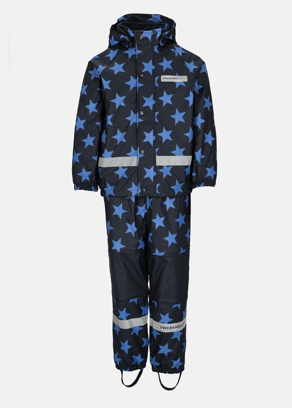 Drop Fleece Rain Set Jr, Dk. Navy/Blue, 120, Regnjackor | Junior - Kläder - Regnkläder - Regnjackor | Padelspecialisterna