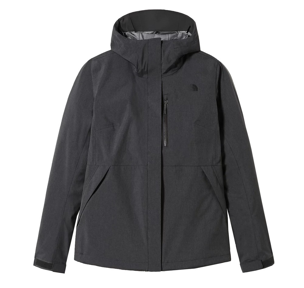 W Dryzzle Fl Jkt, Tnfdarkgreyhthr, Xs, Vårjackor | Dam - Kläder - Jackor - Vårjackor | Padelspecialisterna