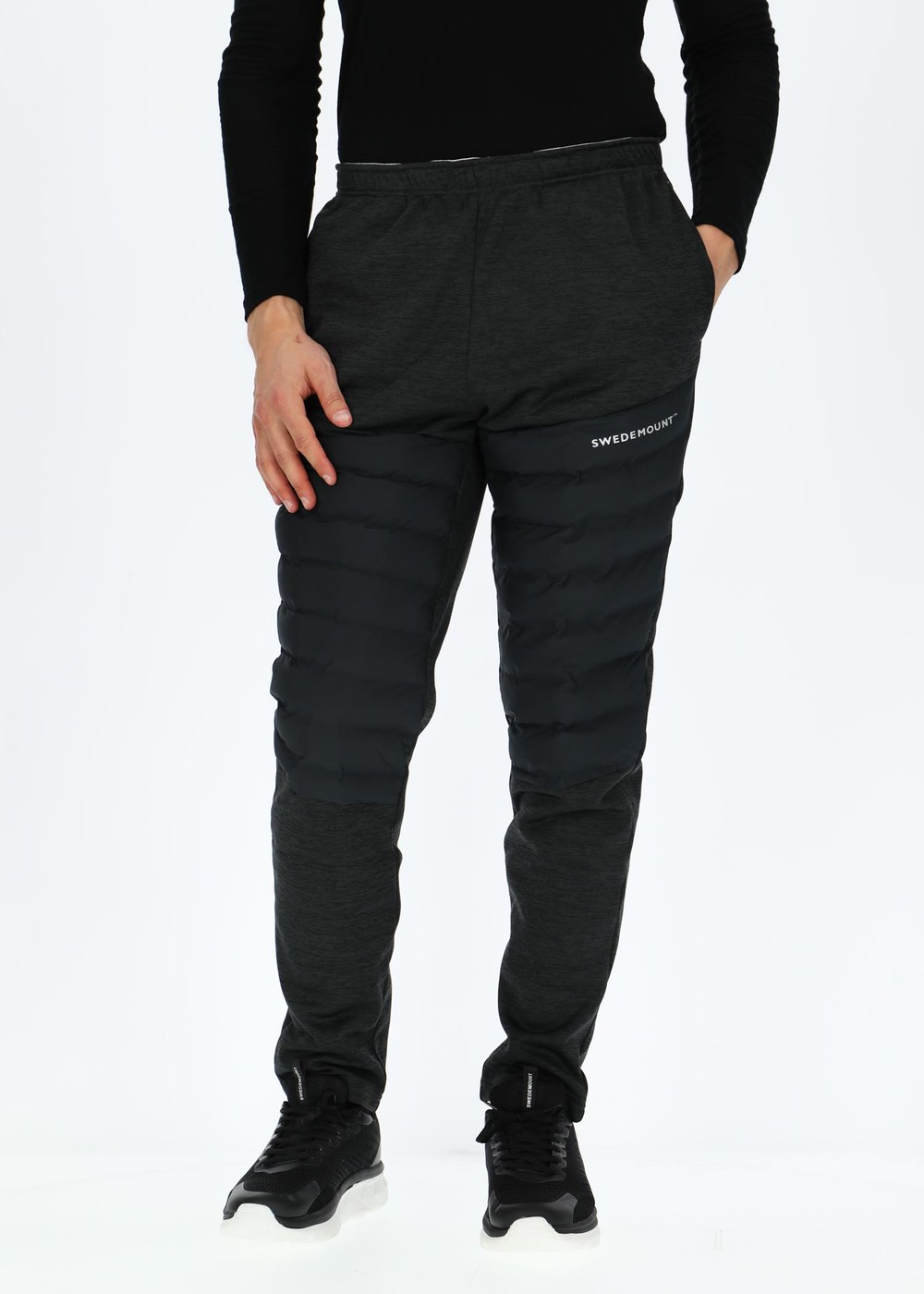 Training Hybrid Pants, Charcoal Melange/Lt. Grey Mela, Xl, Överdragsbyxor | Herr - Kläder - Byxor - Överdragsbyxor | Padelspecialisterna