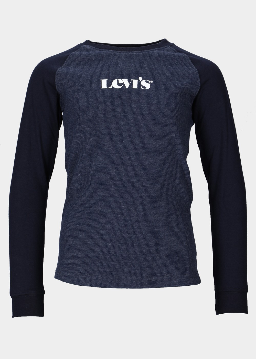 Lvb Long Slv Waffle Tee Shirt, Peacoat Heather, 5, Strandkläder | Junior - Kläder - Badkläder - Strandkläder | Padelspecialisterna