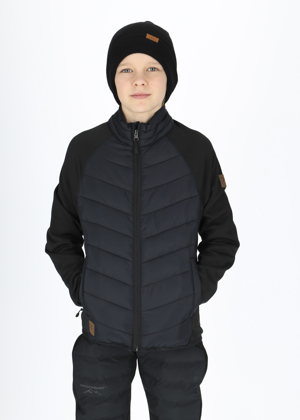 Hybrid Jacket Jr, Black/Black, 120, Jackor | Sport & aktivitet - Friluftsliv - Vandringskläder - Jackor | Padelspecialisterna