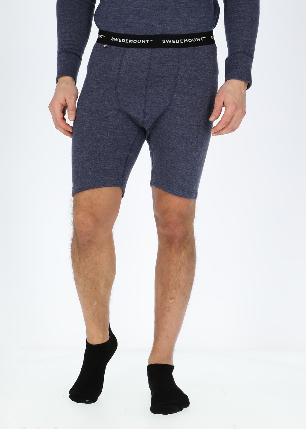 Nepal Merino Long Boxer, Navy Melange, 2xl, Ullunderställ | Sport & aktivitet - Friluftsliv - Vandringskläder - Underställ - Ullunderställ | Padelspecialisterna