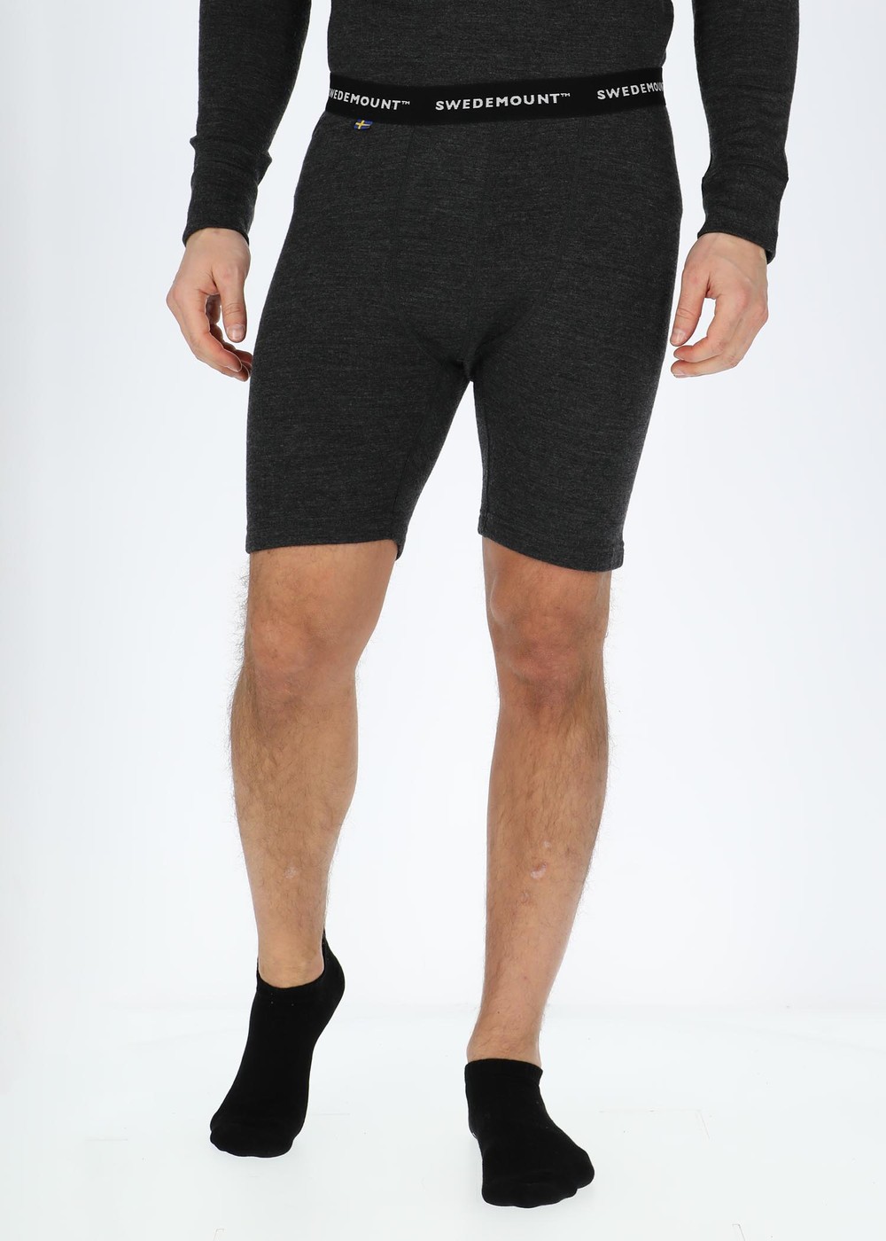 Nepal Merino Long Boxer, Charcoal Melange, M, Ullunderställ | Sport & aktivitet - Friluftsliv - Vandringskläder - Underställ - Ullunderställ | Padelspecialisterna