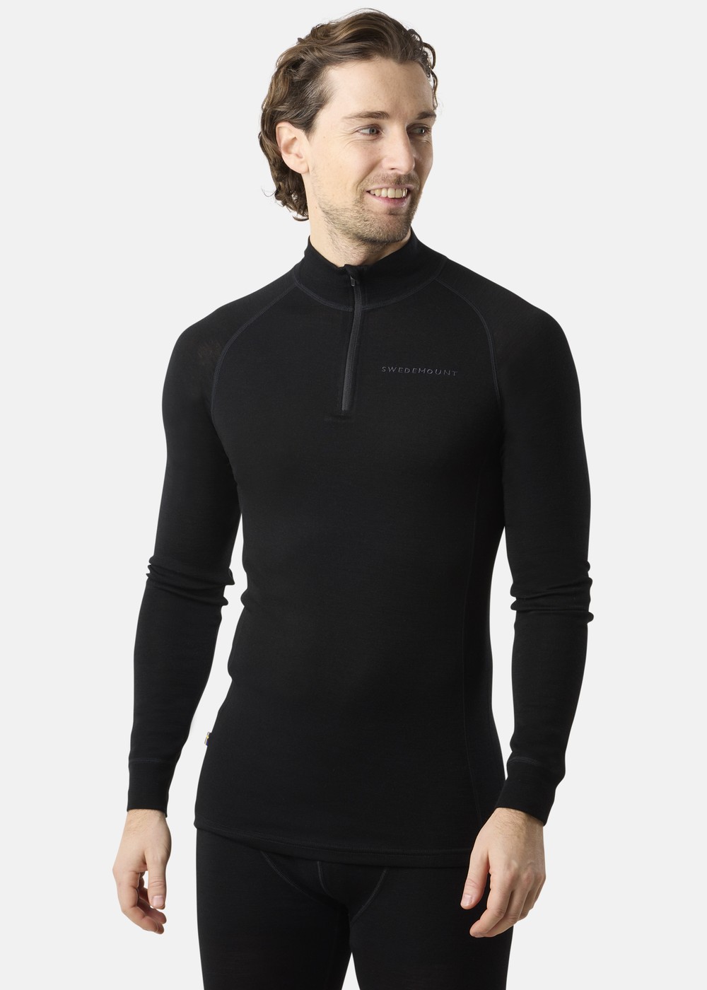 Himalaya Merino Wool Halfzip, Black, S, Ullunderställ | Sport & aktivitet - Friluftsliv - Vandringskläder - Underställ - Ullunderställ | Padelspecialisterna