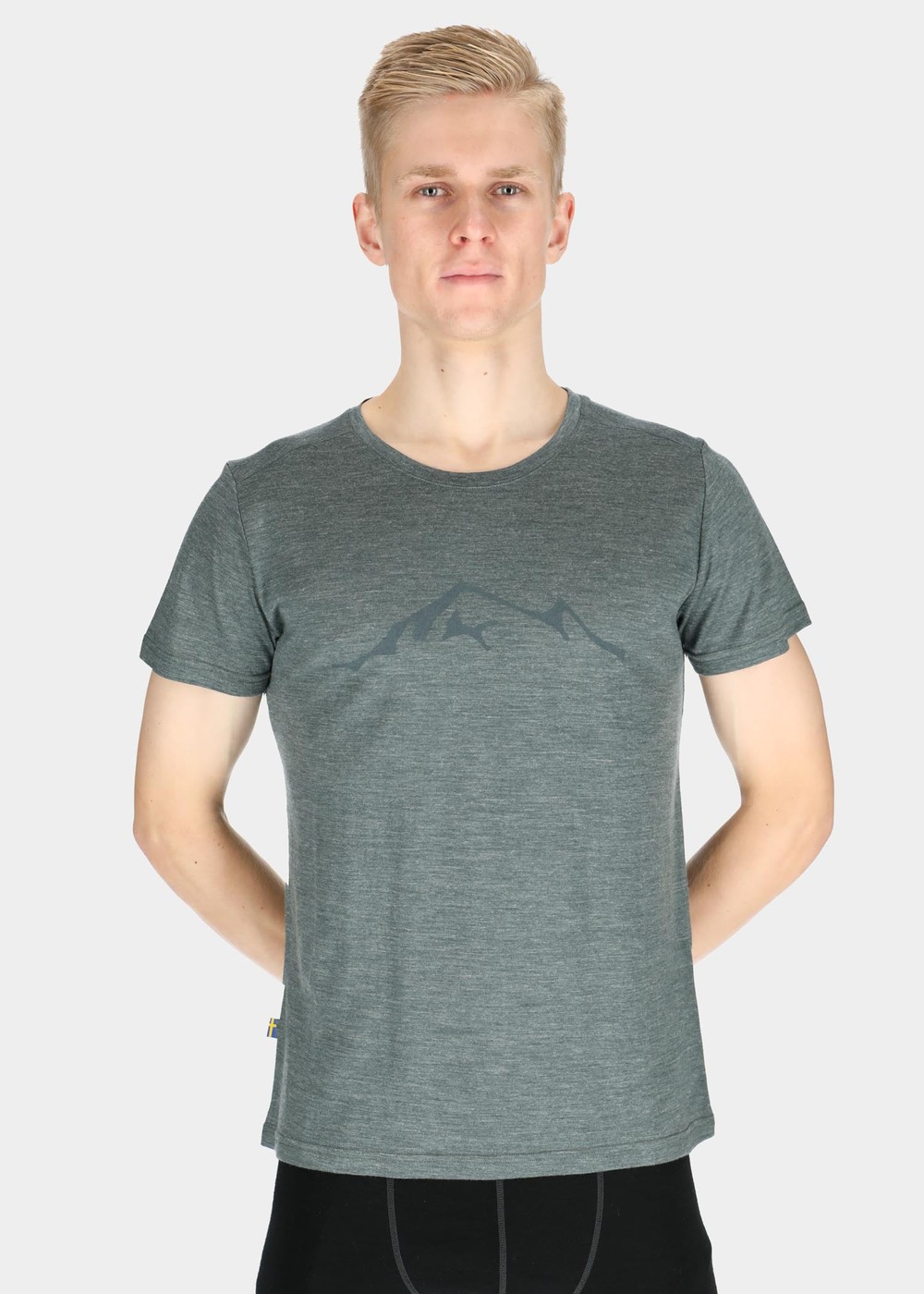 Himalaya Merino Wool Tee, Olive Melange, M, T-Shirts | Herr - Aktivitet - Outdoorkläder - T-shirts | Padelspecialisterna