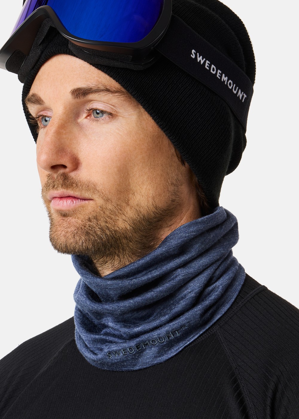 Himalaya Merino Wool Neck Gaiter, Navy Melange, Onesize, Löpartillbehör | Dam - Aktivitet - Löparkläder - Löpartillbehör | Padelspecialisterna