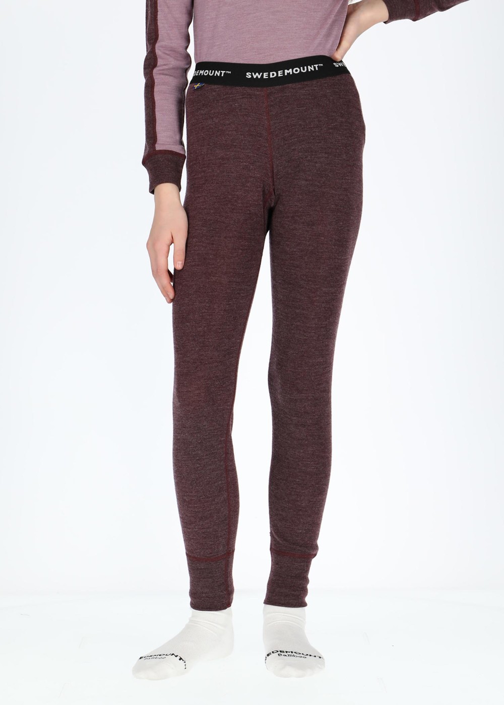 Himalaya Merino Wool Pants Jr, Plum Melange, 150, Ullunderställ | Sport & aktivitet - Friluftsliv - Vandringskläder - Underställ - Ullunderställ | Padelspecialisterna