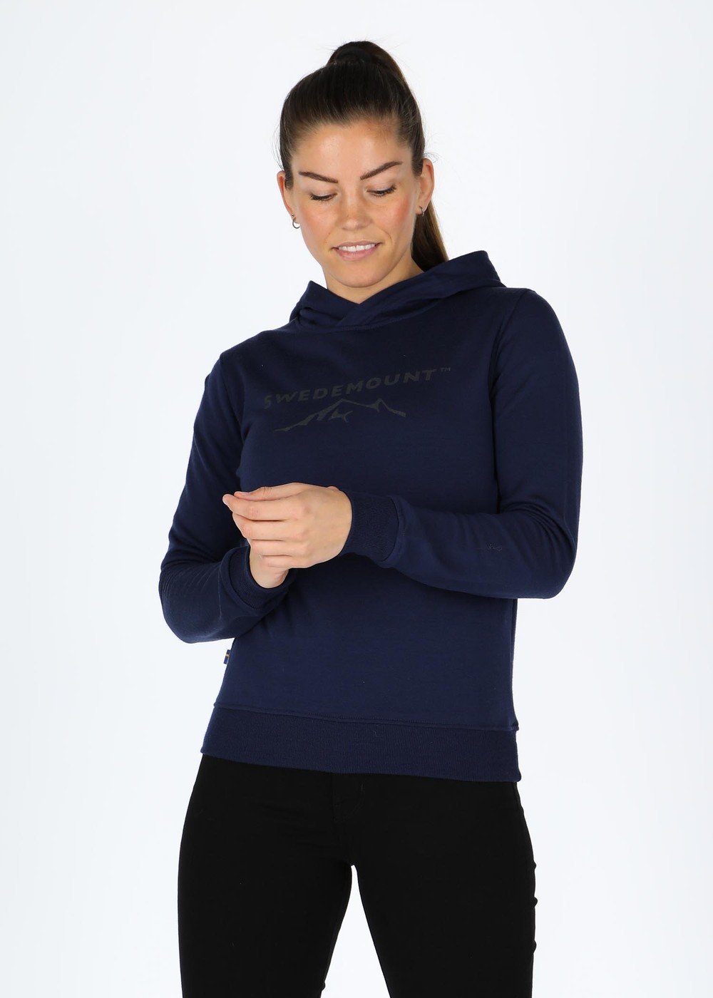 Katmandu Merino Wool Hood W, Navy Melange, 36, Tröjor | Dam - Aktivitet - Outdoorkläder - Tröjor | Padelspecialisterna