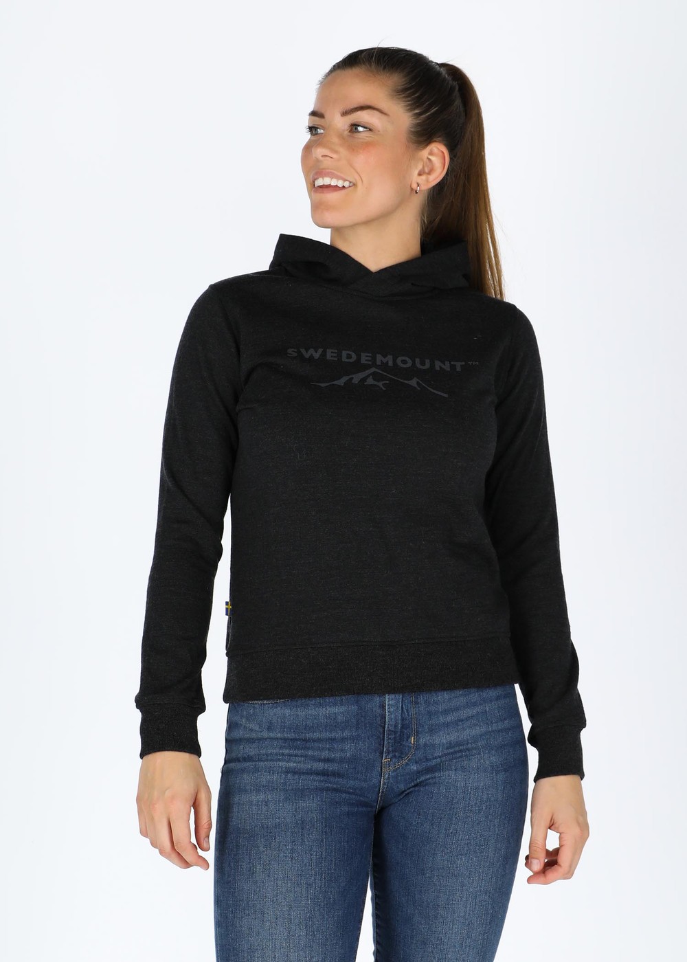 Katmandu Merino Wool Hood W, Charcoal Melange, 38, Tröjor | Dam - Aktivitet - Outdoorkläder - Tröjor | Padelspecialisterna