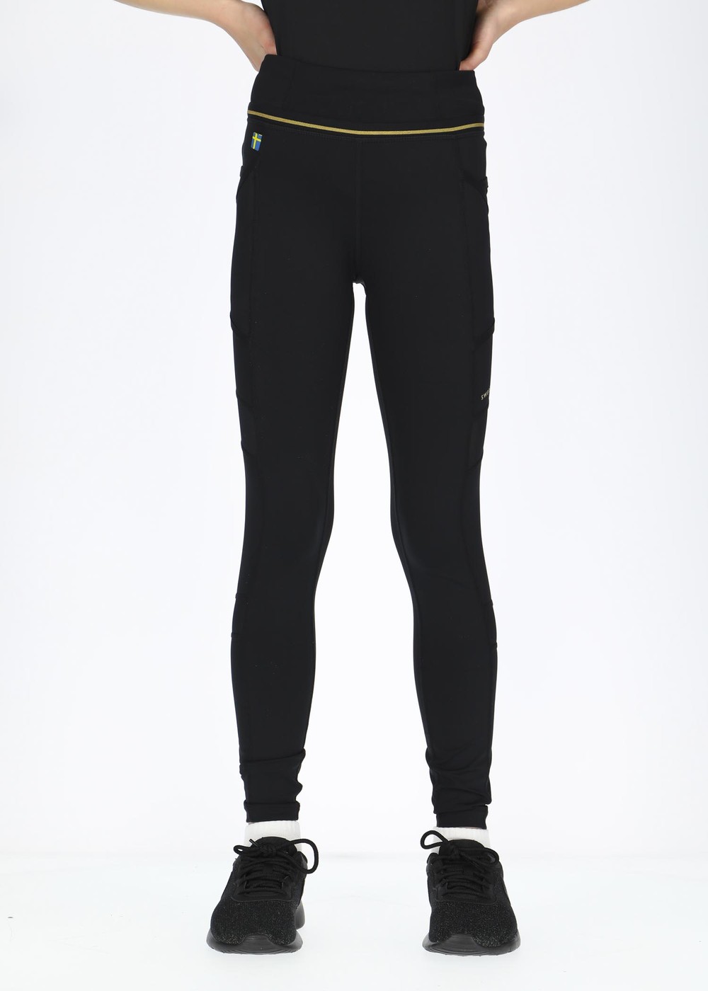 Melbourne Padel Tights Jr, Black, 130, Träningstights | Junior - Aktivitet - Träningskläder - Träningstights | Padelspecialisterna
