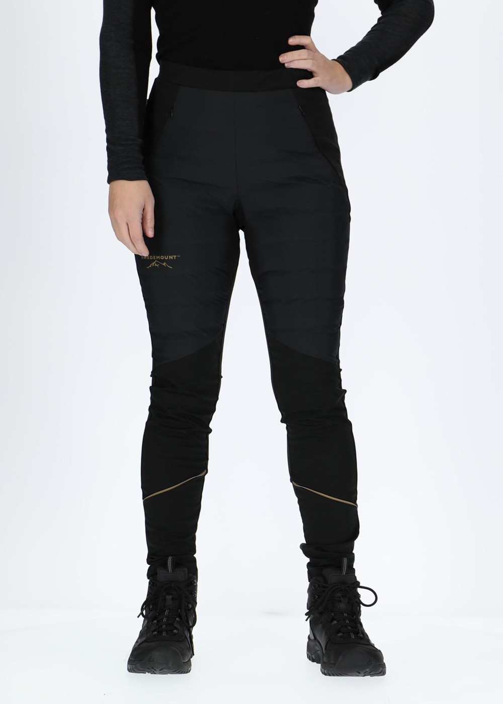 Nordic Hybrid Tights W, Black/Charcoal, 34, Vinterlöpning | Sport & aktivitet - Sporter - Löpning - Vinterlöpning | Padelspecialisterna
