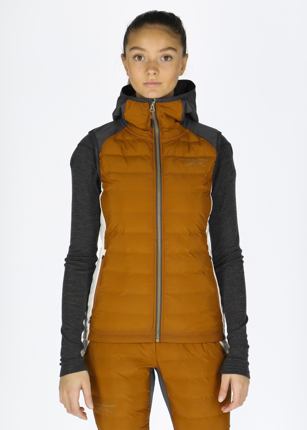 Nordic Hybrid Hooded Vest W, Offwhite/Almond, 38, Västar | Dam - Kläder - Jackor - Västar | Padelspecialisterna