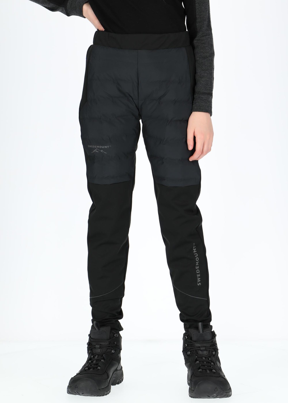 Nordic Hybrid Tights Jr, Black/Charcoal, 130, Vinterlöpning | Sport & aktivitet - Sporter - Löpning - Vinterlöpning | Padelspecialisterna