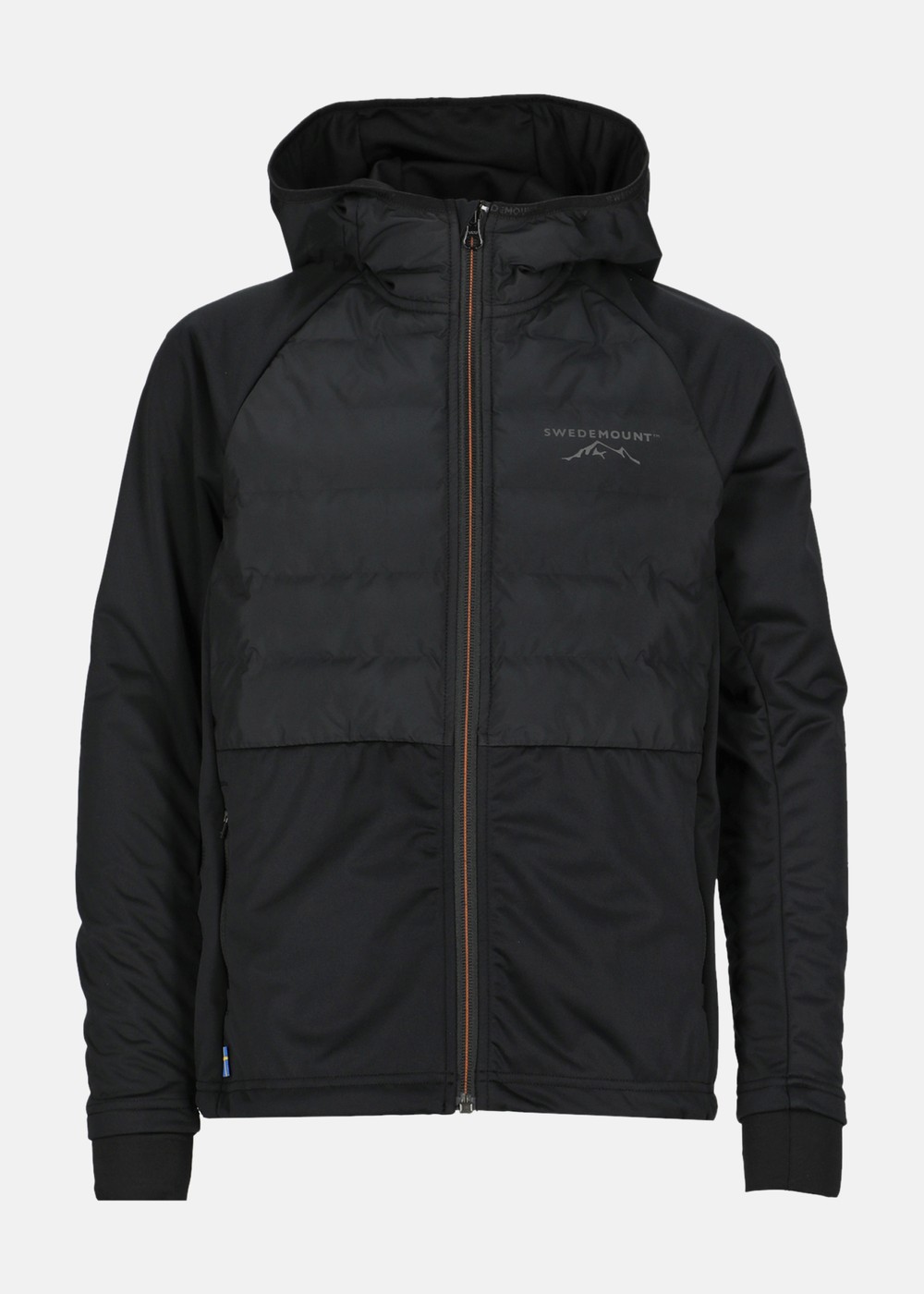 Nordic Hybrid Hooded Jacket Jr, Black/Charcoal, 140, Längdskidkläder | Sport & aktivitet - Sporter - Längdskidåkning - Längdskidkläder | Padelspecialisterna
