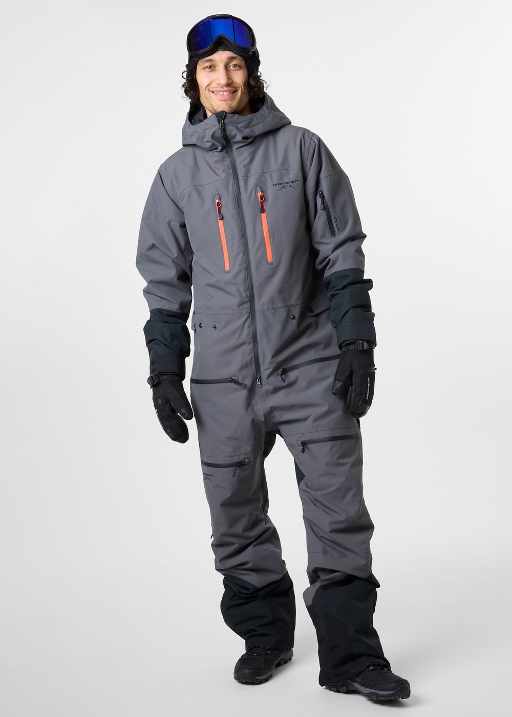 Freeride Skisuit, Charcoal/Orange, Xl, Skidoverall | Sport & aktivitet - Sporter - Alpin skidåkning - Skidoverall | Padelspecialisterna