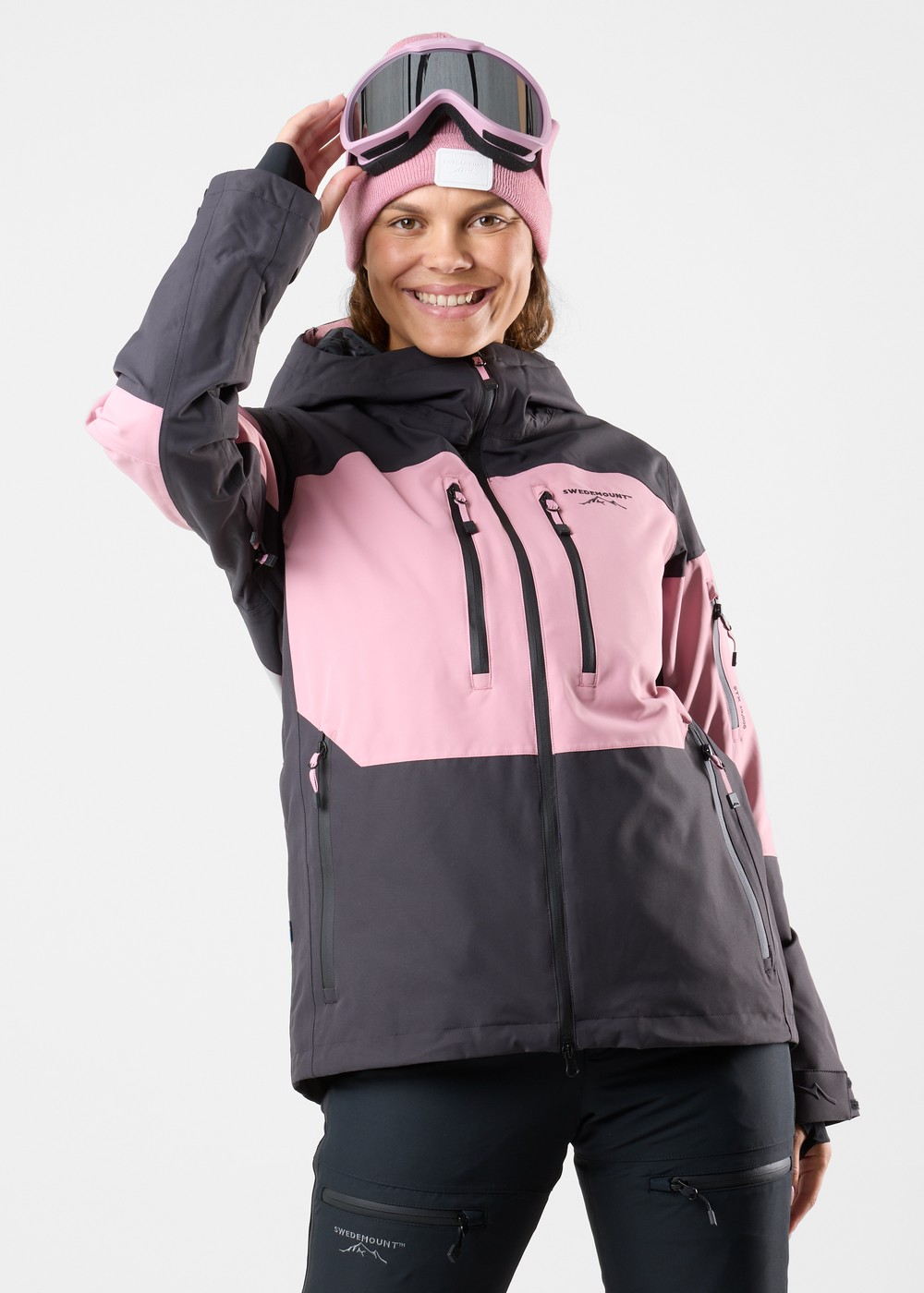 Freeride Jacket W, Dusty Rose/Charcoal, 34, Skidjackor | Dam - Kläder - Jackor - Skidjackor | Padelspecialisterna