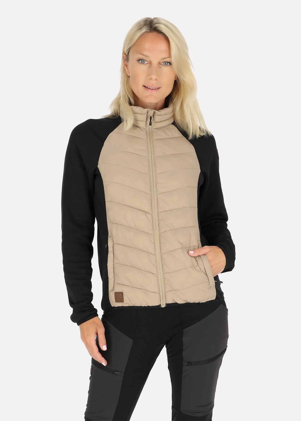 Hybrid Jacket W, Beige/Black, 36, Jackor | Dam - Aktivitet - Outdoorkläder - Jackor | Padelspecialisterna
