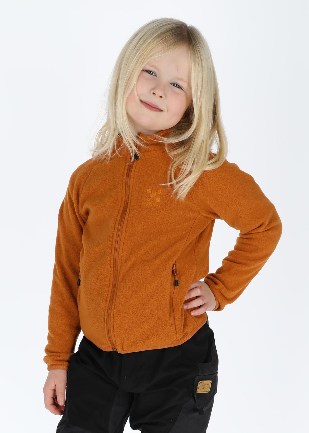 Fleece Full Zip Jr, Chestnut, 130, Fleecetröjor | Junior - Kläder - Tröjor - Fleecetröjor | Padelspecialisterna