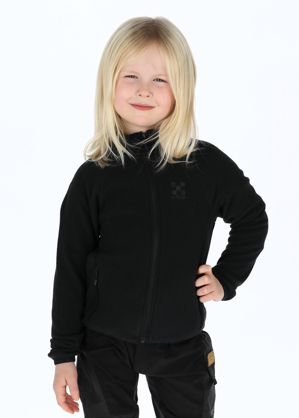 Fleece Full Zip Jr, Black, 130, Fleecetröjor | Junior - Kläder - Tröjor - Fleecetröjor | Padelspecialisterna