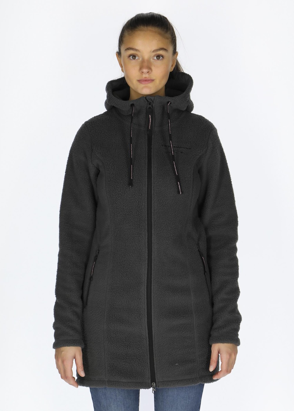 Lofoten Stretch Pile Coat W, Charcoal, 36, Fleecetröjor | Dam - Kläder - Tröjor - Fleecetröjor | Padelspecialisterna