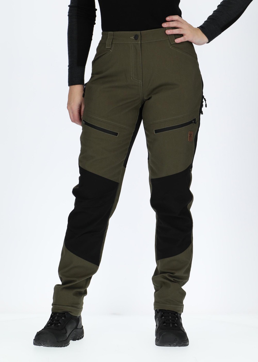 X-Trail Outdoor Pants W, Olive/Black, 36, Vandringsbyxor | Sport & aktivitet - Friluftsliv - Vandringskläder - Vandringsbyxor | Padelspecialisterna