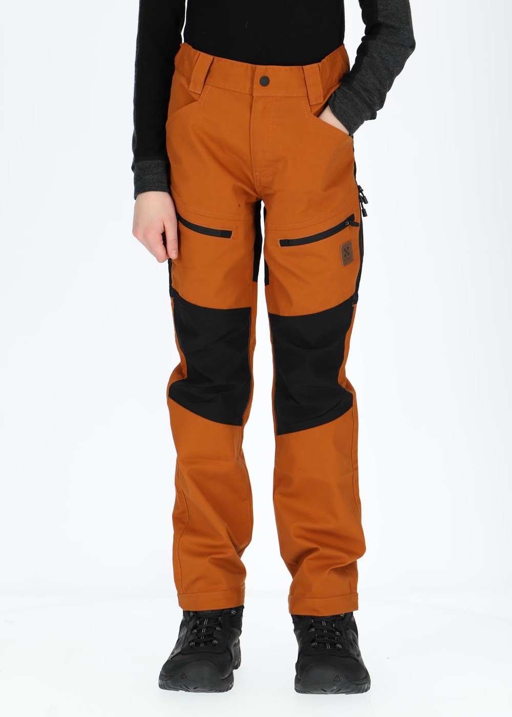 X-Trail Outdoor Pants Jr, Chestnut/Black, 150, Byxor | Junior - Aktivitet - Outdoorkläder - Byxor | Padelspecialisterna