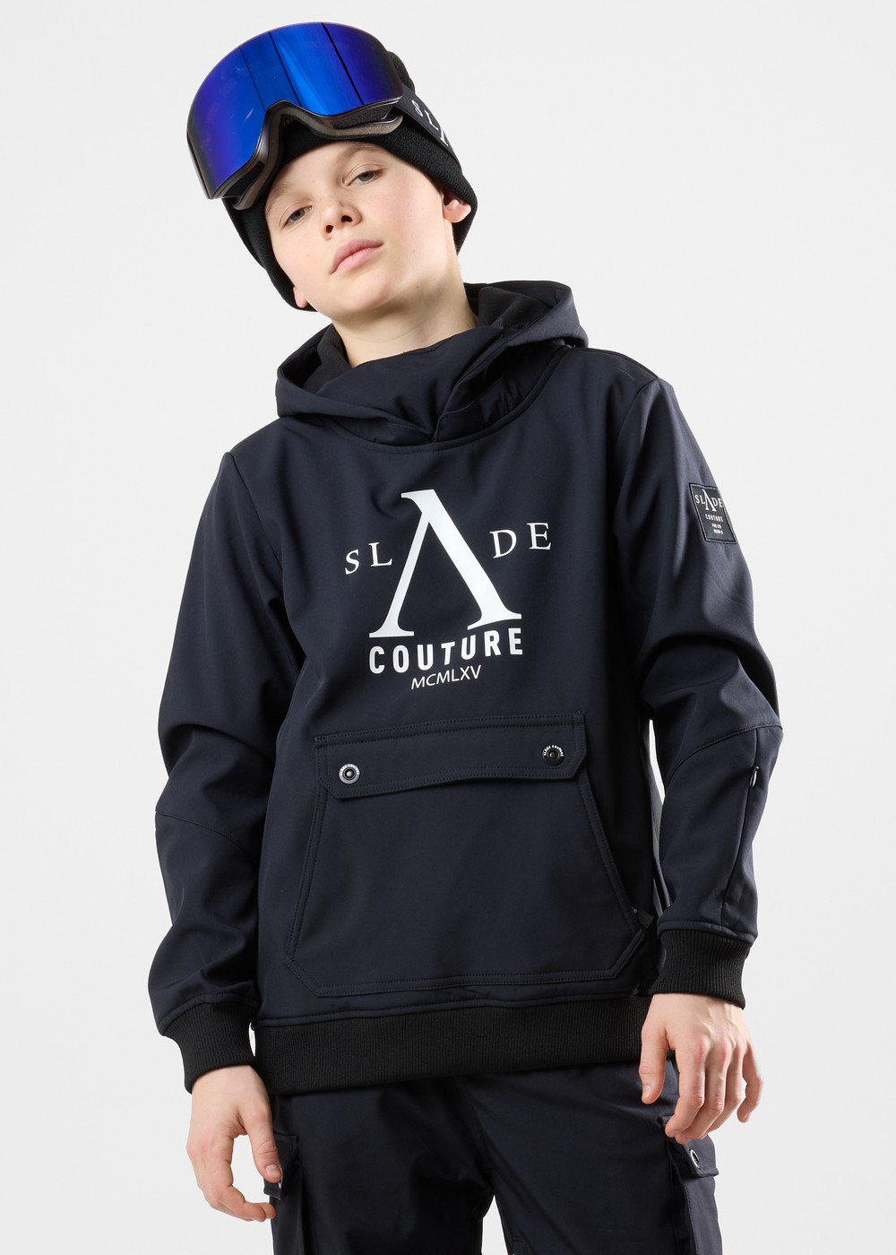 Colorado Softshell Snow Hood Jr, Black/White, 170, Skidjackor | Junior - Kläder - Jackor - Skidjackor | Padelspecialisterna