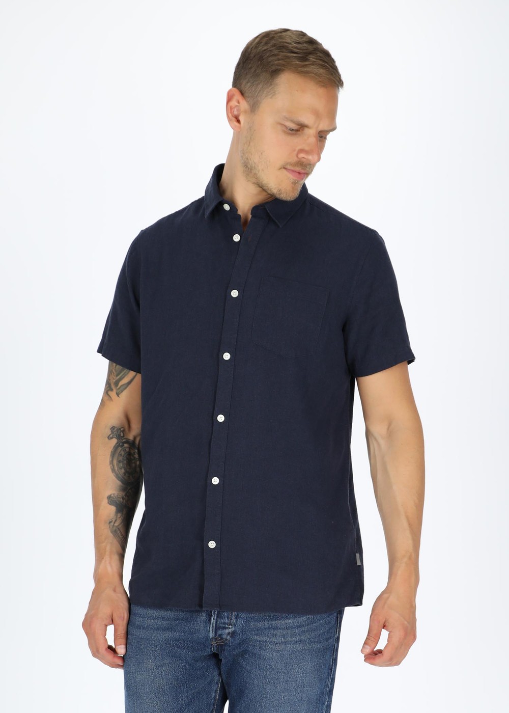 Sdallan Ss Sh, Insignia Blue, Xl, Kortärmade Skjortor | Herr - Kläder - Skjortor - Kortärmade skjortor | Padelspecialisterna