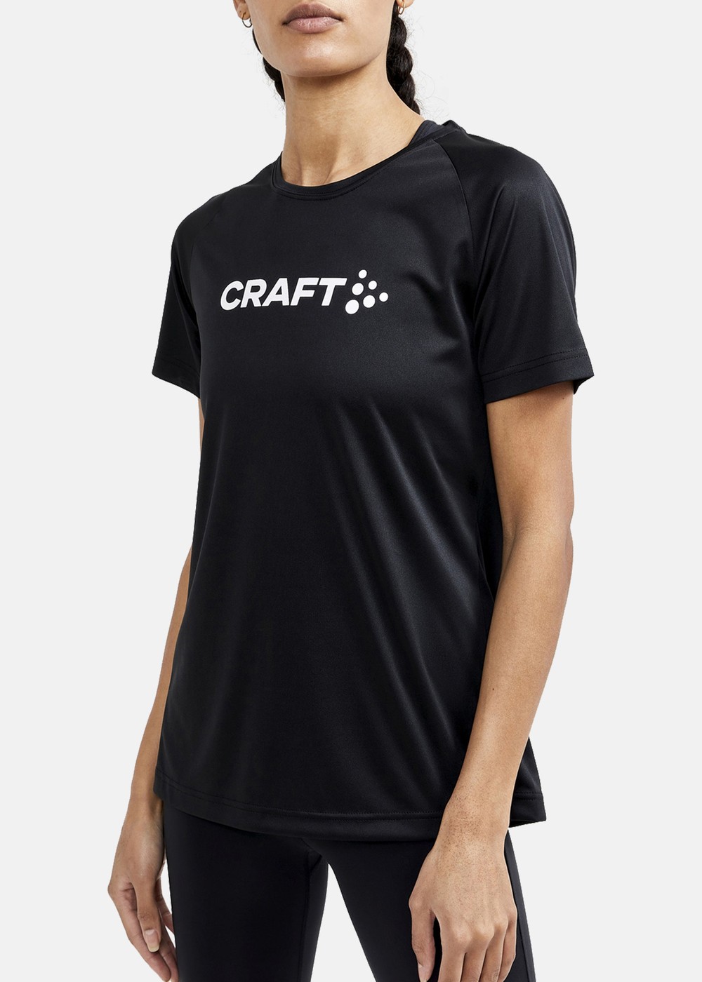 Core Essence Logo Tee W, Black, S, Tränings-T-Shirts | Dam - Aktivitet - Träningskläder - Tränings-t-shirts | Padelspecialisterna