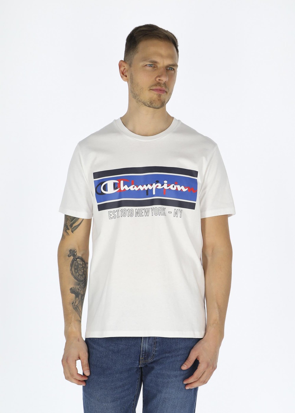 Crewneck T-Shirt, White, Xxl, T-Shirts | Herr - Kläder - T-shirts | Padelspecialisterna