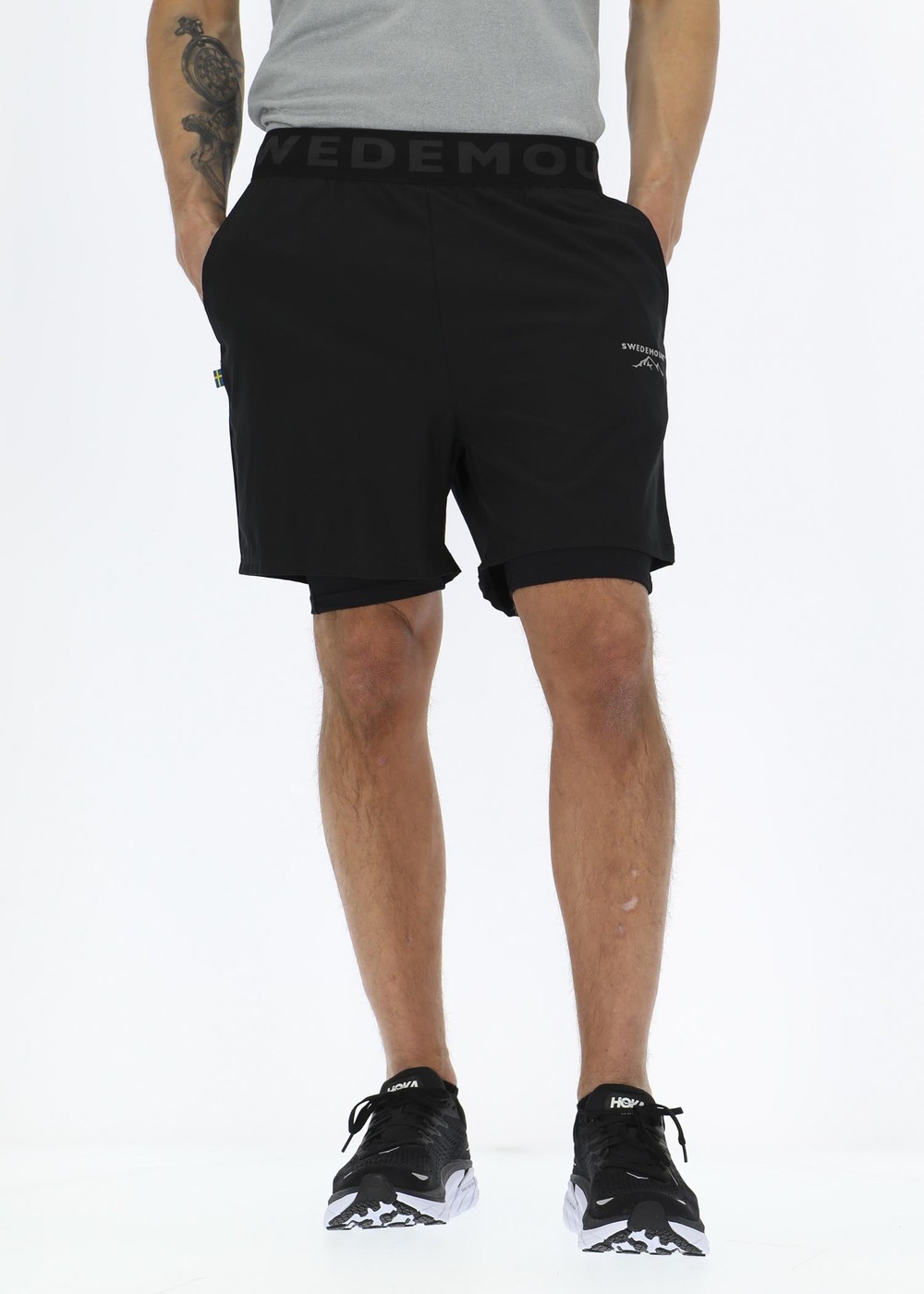 Melbourne Padel Shorts 2-In-1, Black, Xs, Löparshorts | Herr - Aktivitet - Löparkläder - Löparshorts | Padelspecialisterna