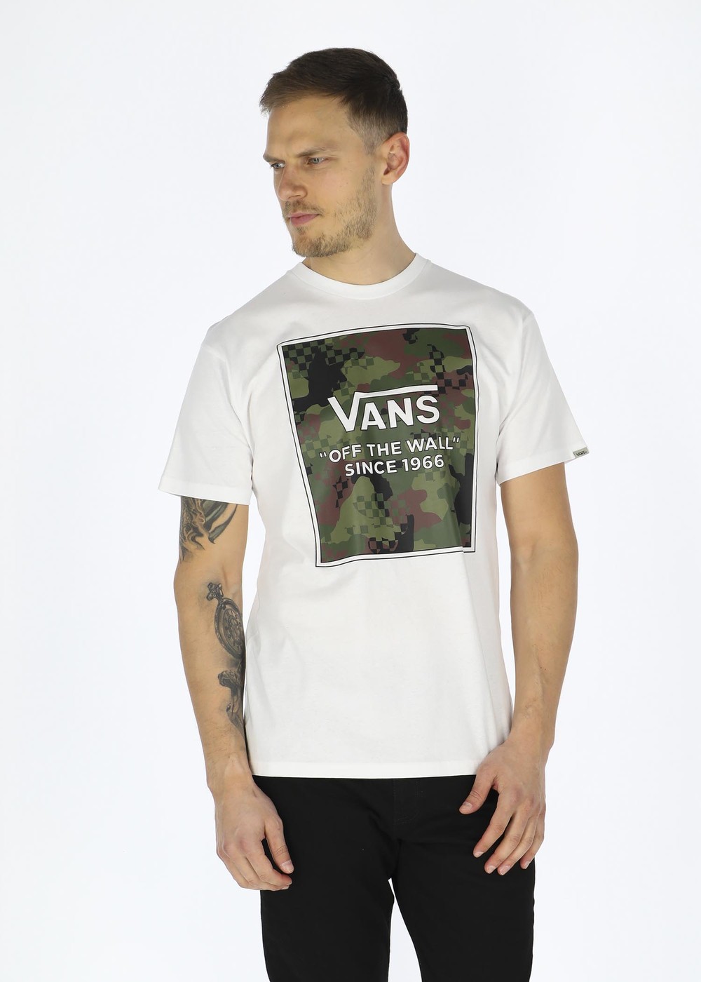 Mn Camo Check Boxed Fill-B, White, Xl, T-Shirts | Herr - Kläder - T-shirts | Padelspecialisterna