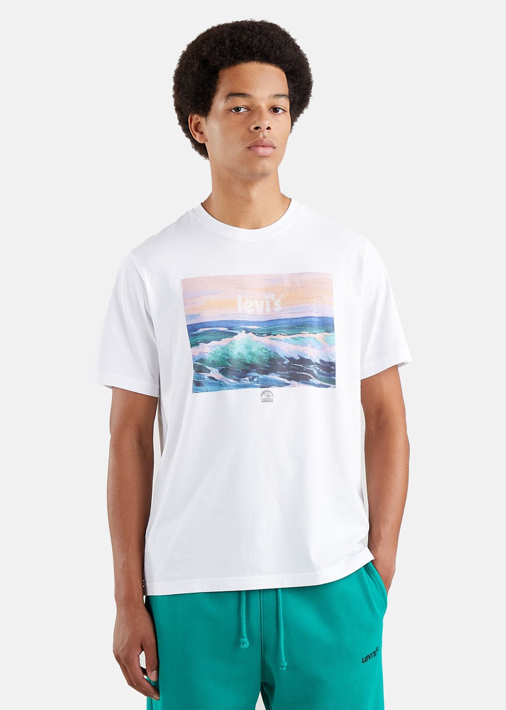 Ss Relaxed Fit Tee, Poster Wav, Xs, T-Shirts | Herr - Kläder - T-shirts | Padelspecialisterna