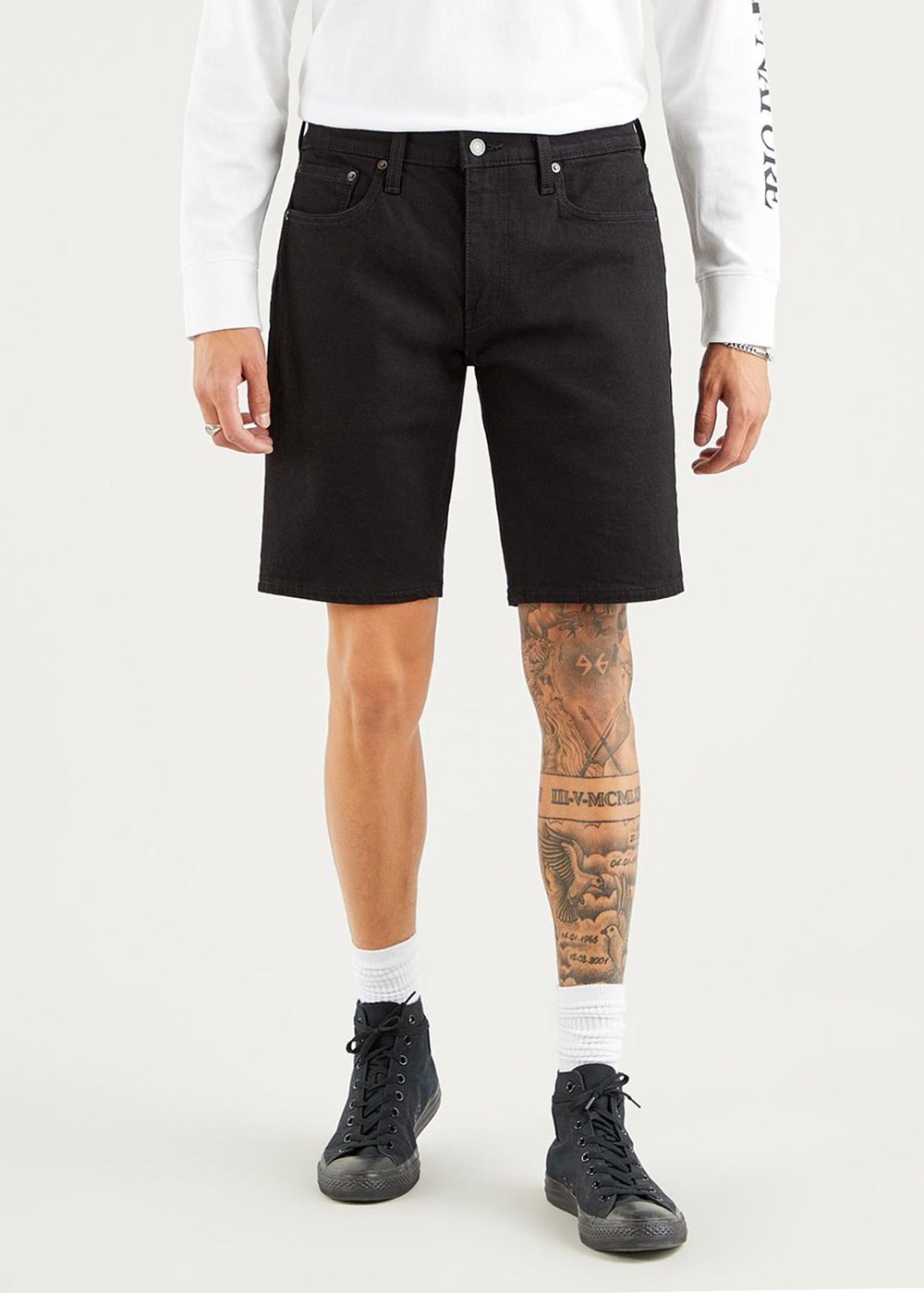 405 Standard Short, Black Rins, 32/10, Jeansshorts | Herr - Kläder - Shorts - Jeansshorts | Padelspecialisterna