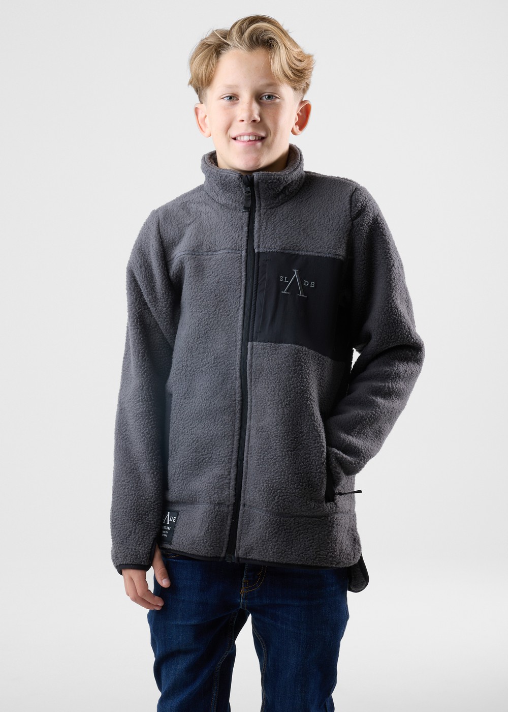 Pile Jacket Jr, Black, 130, Hoodies | Junior - Kläder - Tröjor - Hoodies | Padelspecialisterna