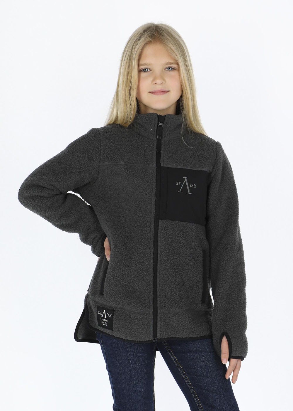 Pile Coat Jr, Black, 130, Vårjackor | Junior - Kläder - Jackor - Vårjackor | Padelspecialisterna