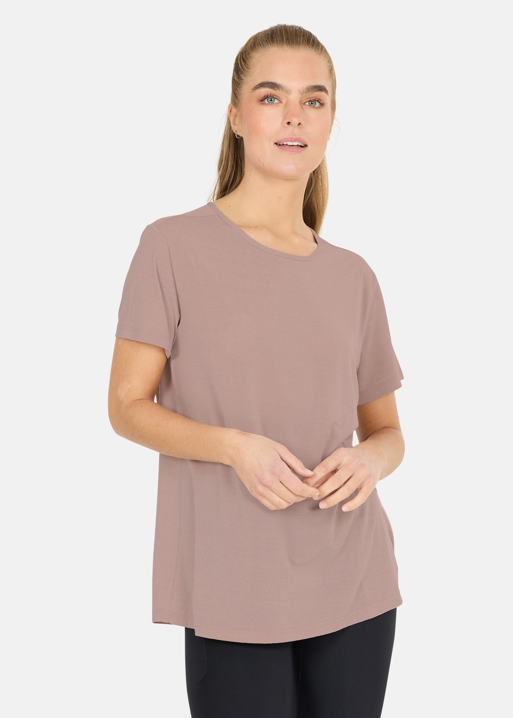 Lizzy W Slub S/S Tee, Sphinx, 40, Löpar-T-Shirts | Dam - Aktivitet - Löparkläder - Löpar-t-shirts | Padelspecialisterna