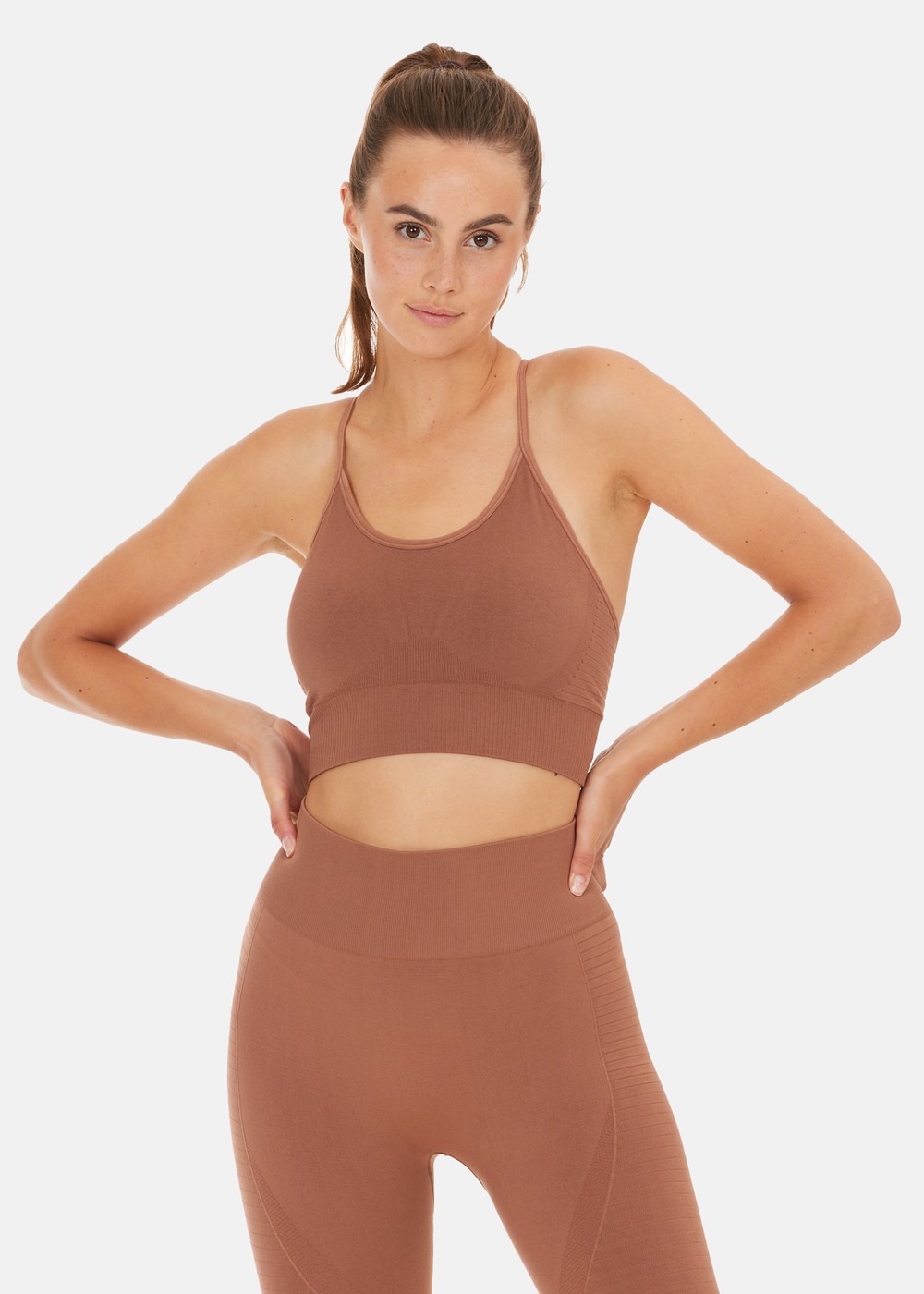 Foan W Seamless Bra, Clove, 2xs/Xs, Sport-Bh | Dam - Aktivitet - Träningskläder - Sport-BH | Padelspecialisterna