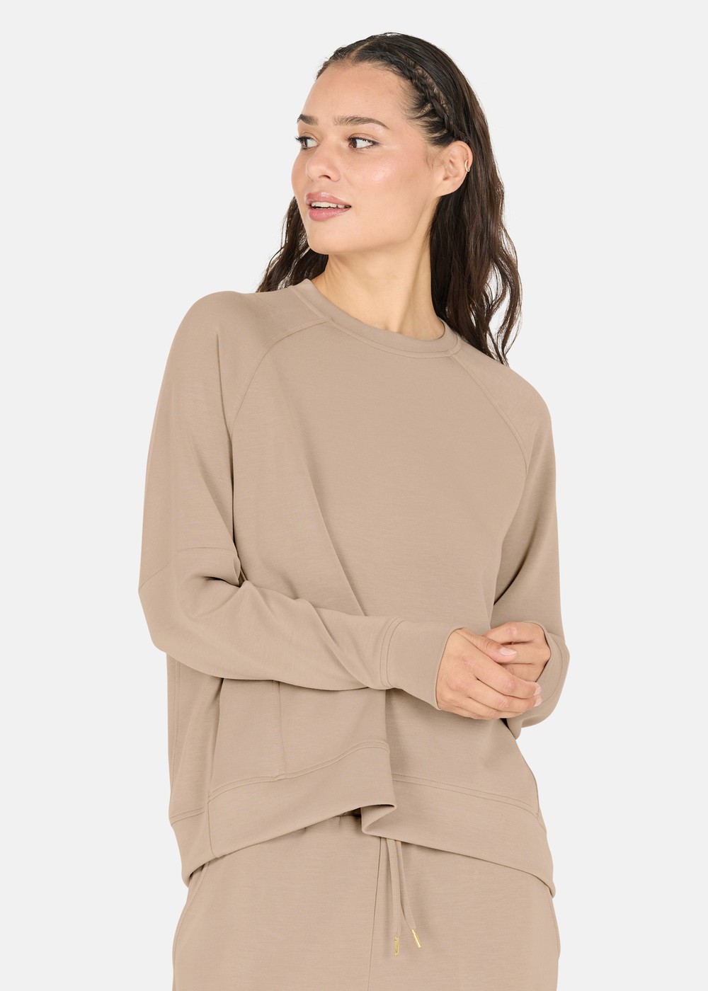 Jacey W Crew Neck, Vintage Khaki, 42, Träningströjor | Dam - Aktivitet - Träningskläder - Träningströjor | Padelspecialisterna