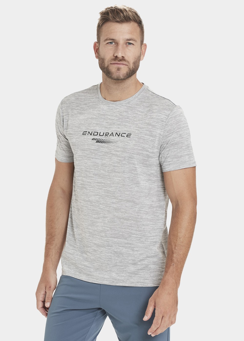 Portofino M Performance S/S Te, Mid Grey Melange, 2xl, Löparkläder | Sport & aktivitet - Sporter - Löpning - Löparkläder | Padelspecialisterna
