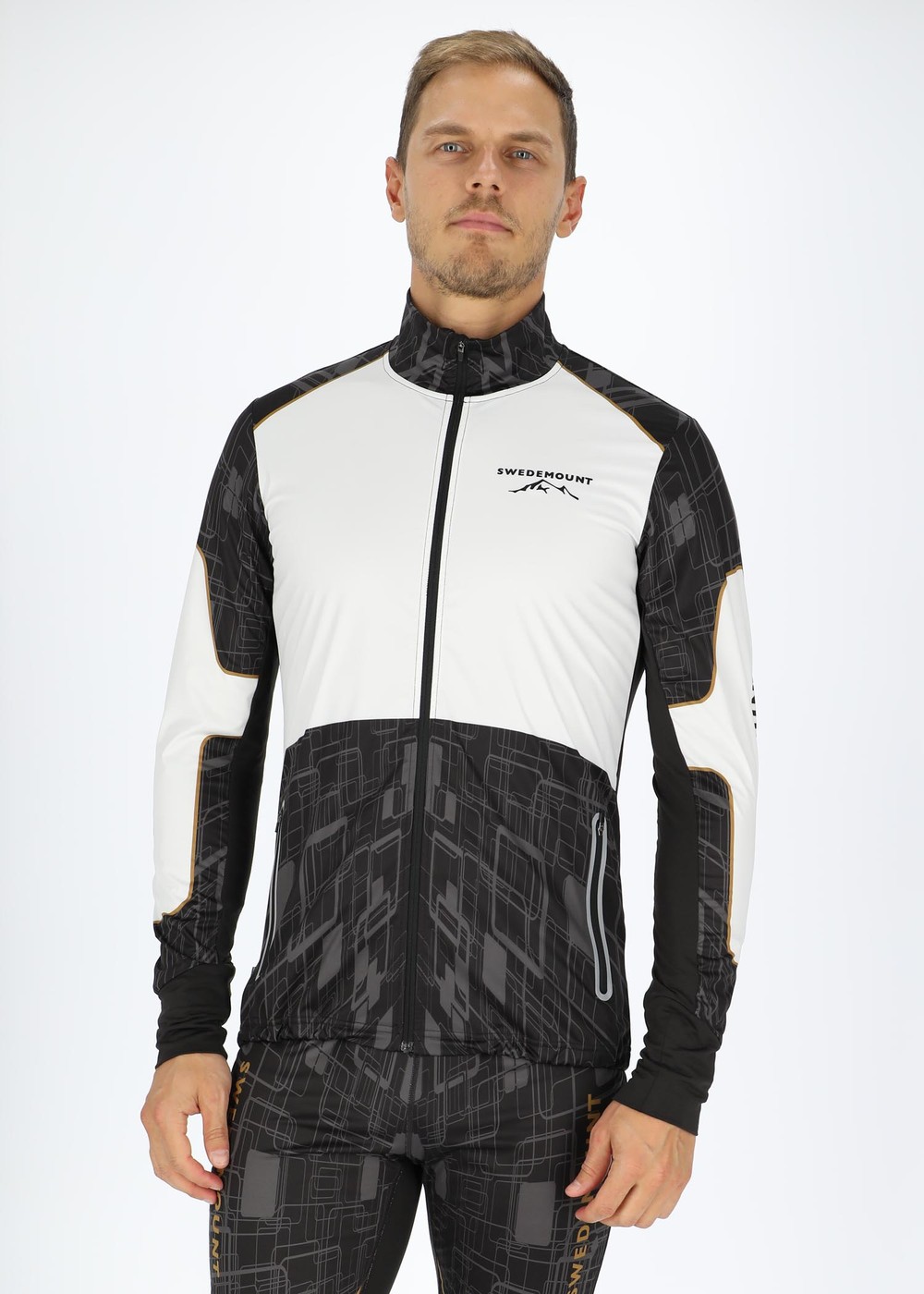 Race 3-Layer Jacket, White/Charcoal, S, Längdskidjackor | Herr - Kläder - Jackor - Längdskidjackor | Padelspecialisterna