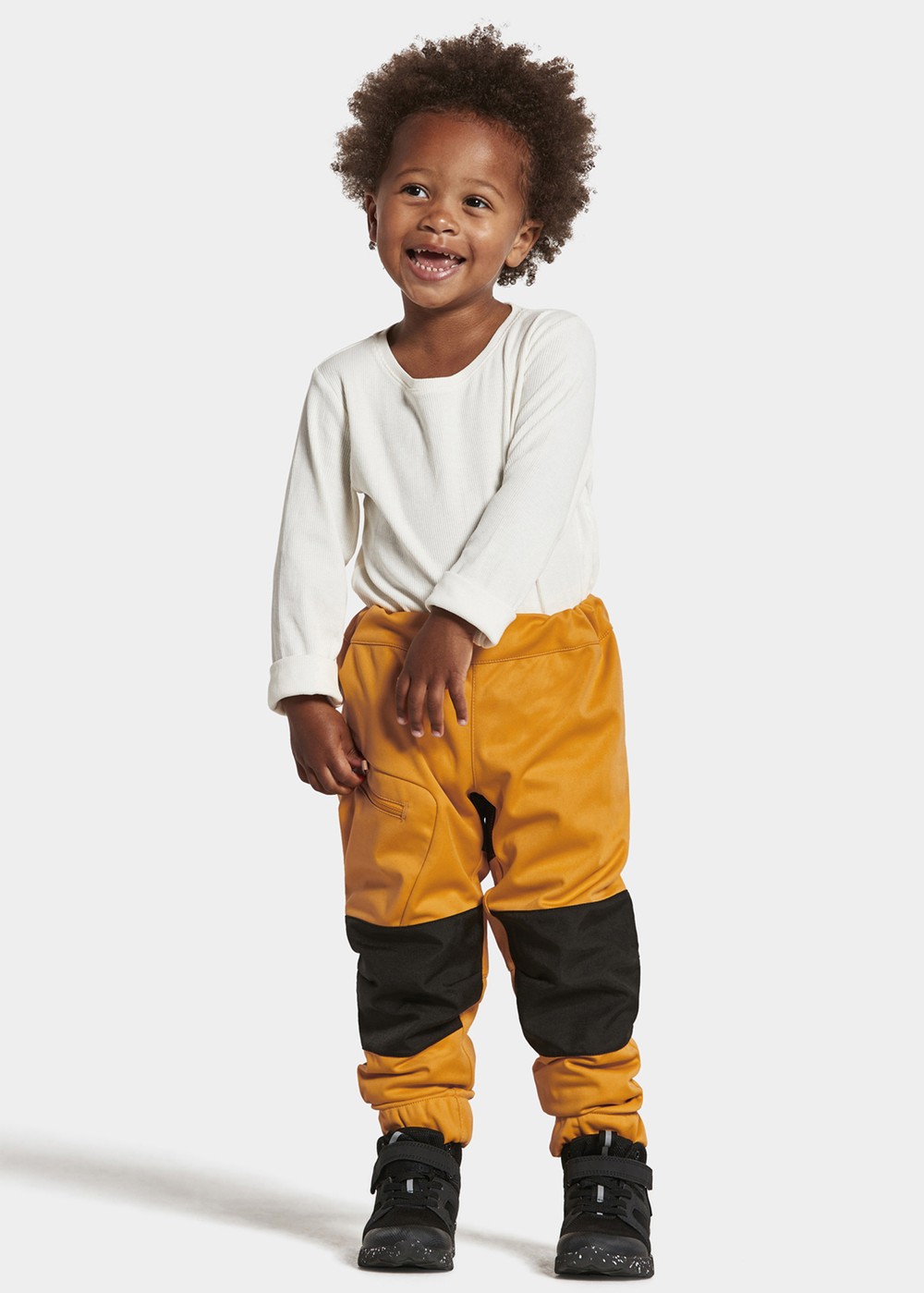 Lövet Kids Pant 5, Happy Orange, 140, Regnbyxor | Junior - Kläder - Regnkläder - Regnbyxor | Padelspecialisterna