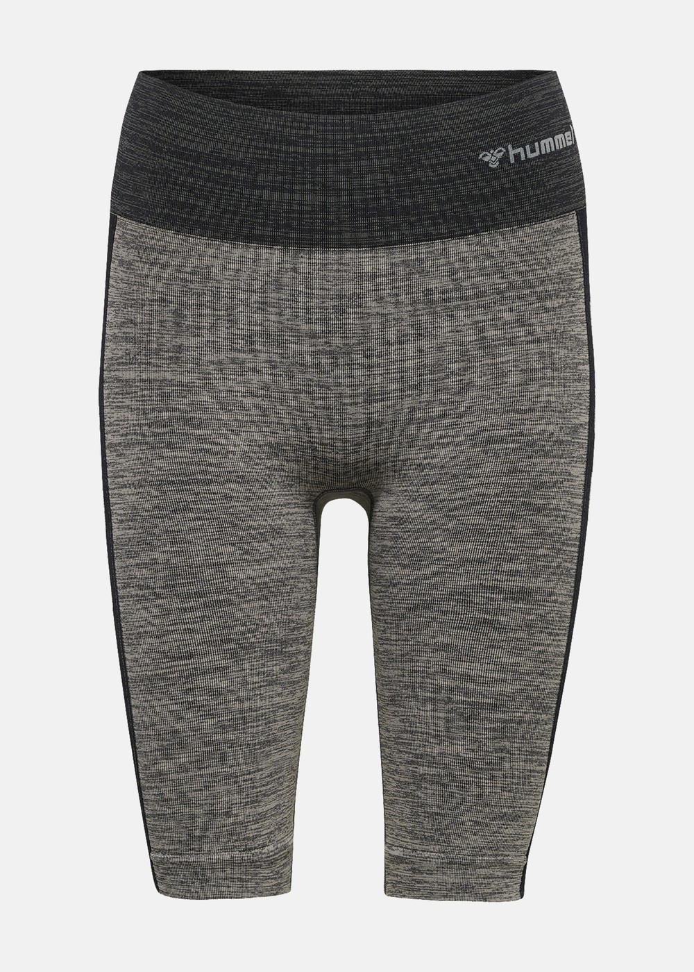 Hmlclea Seamless Cycling Short, Chateau Gray/Black Melange, M, Korta Tights | Dam - Kläder - Tights - Korta tights | Padelspecialisterna