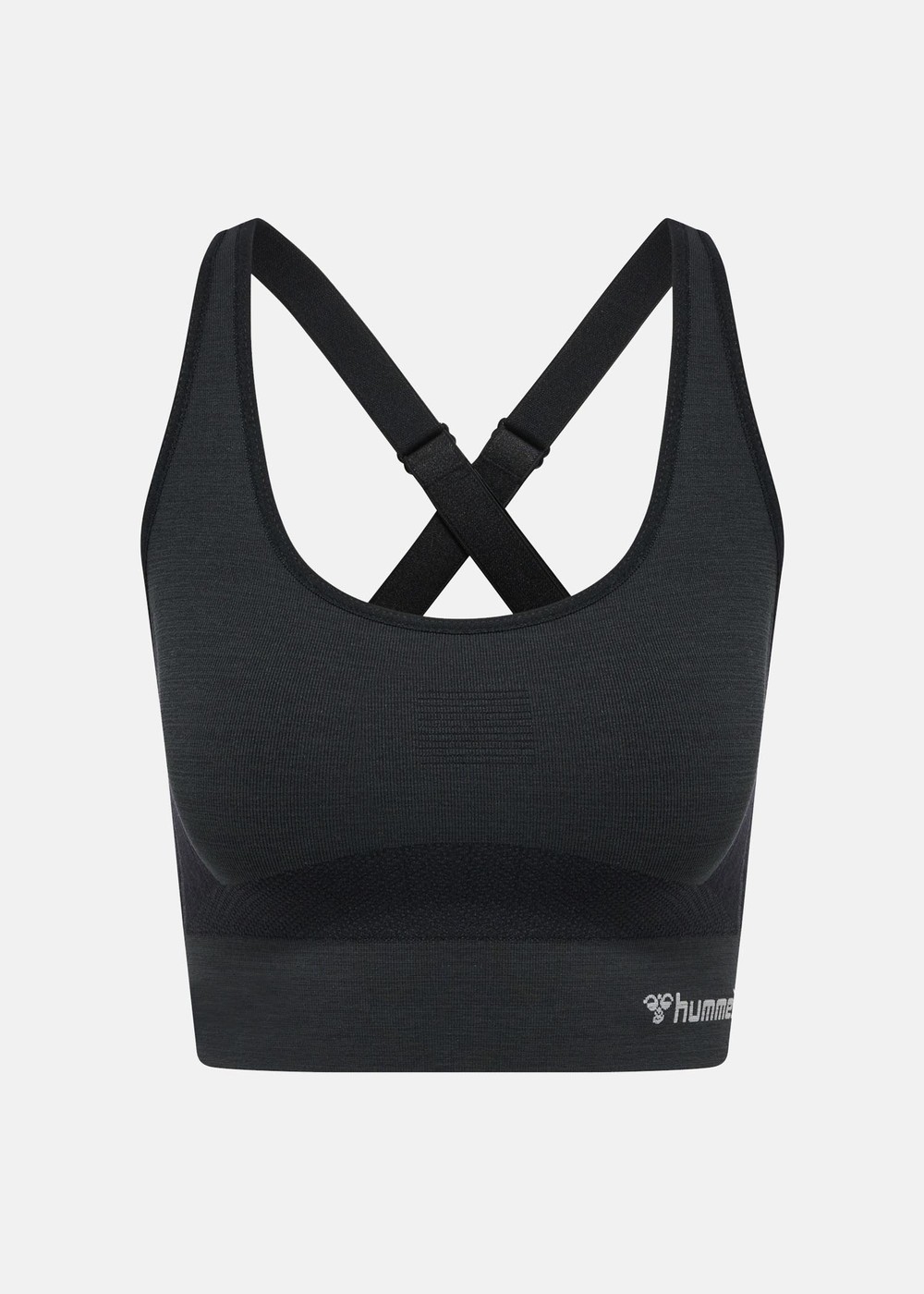 Hmlclea Seamless Sports Top, Black Melange, S, Löparkläder | Sport & aktivitet - Sporter - Löpning - Löparkläder | Padelspecialisterna