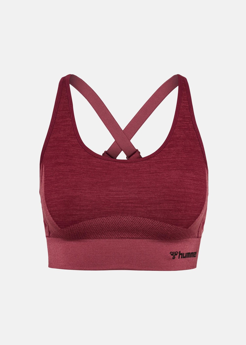Hmlclea Seamless Sports Top, Cabernet/Apple Butter Melange, Xs, Löparkläder | Sport & aktivitet - Sporter - Löpning - Löparkläder | Padelspecialisterna