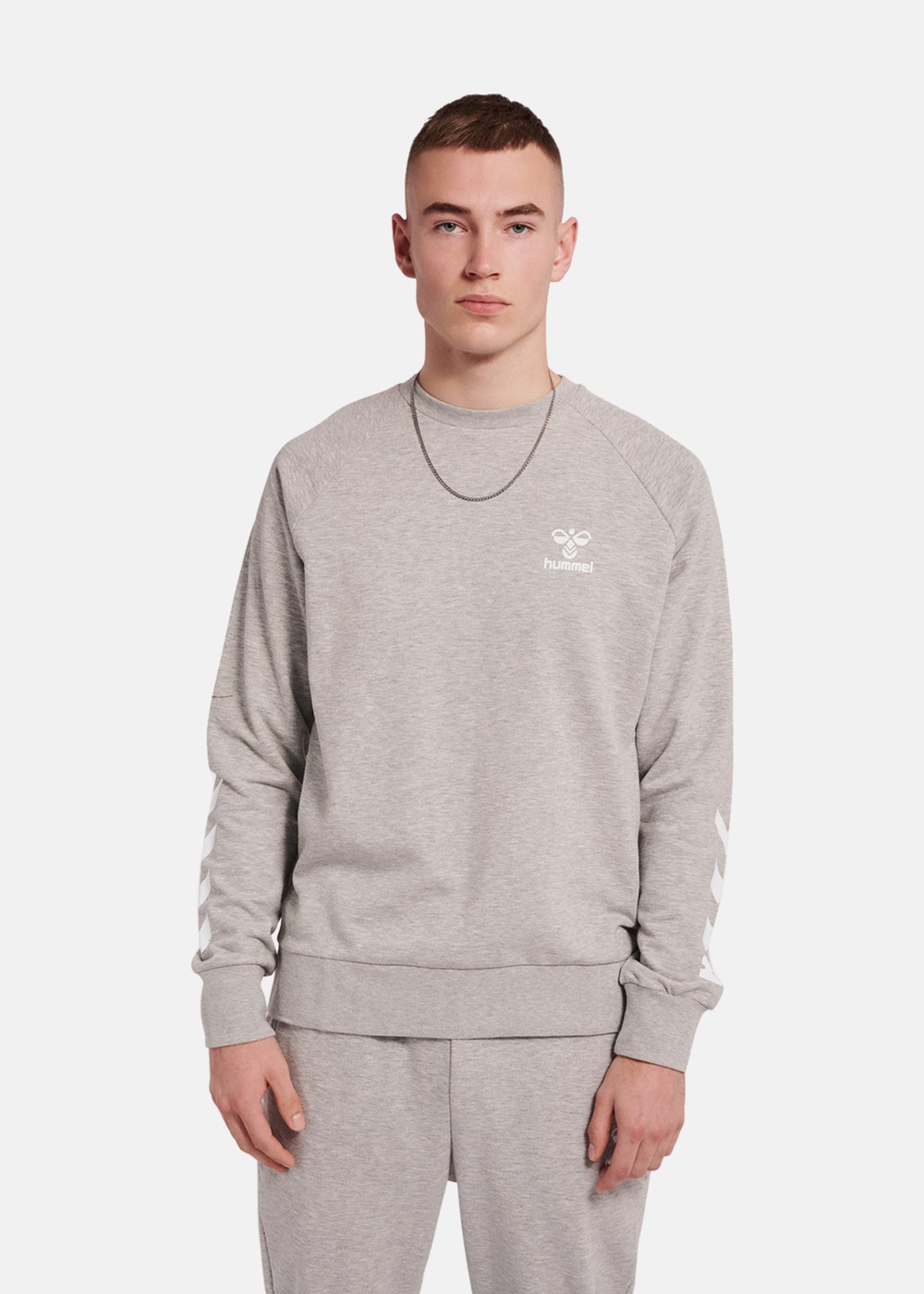 Hmlisam 2.0 Sweatshirt, Grey Melange, M, Sweatshirts | Herr - Kläder - Tröjor - Sweatshirts | Padelspecialisterna