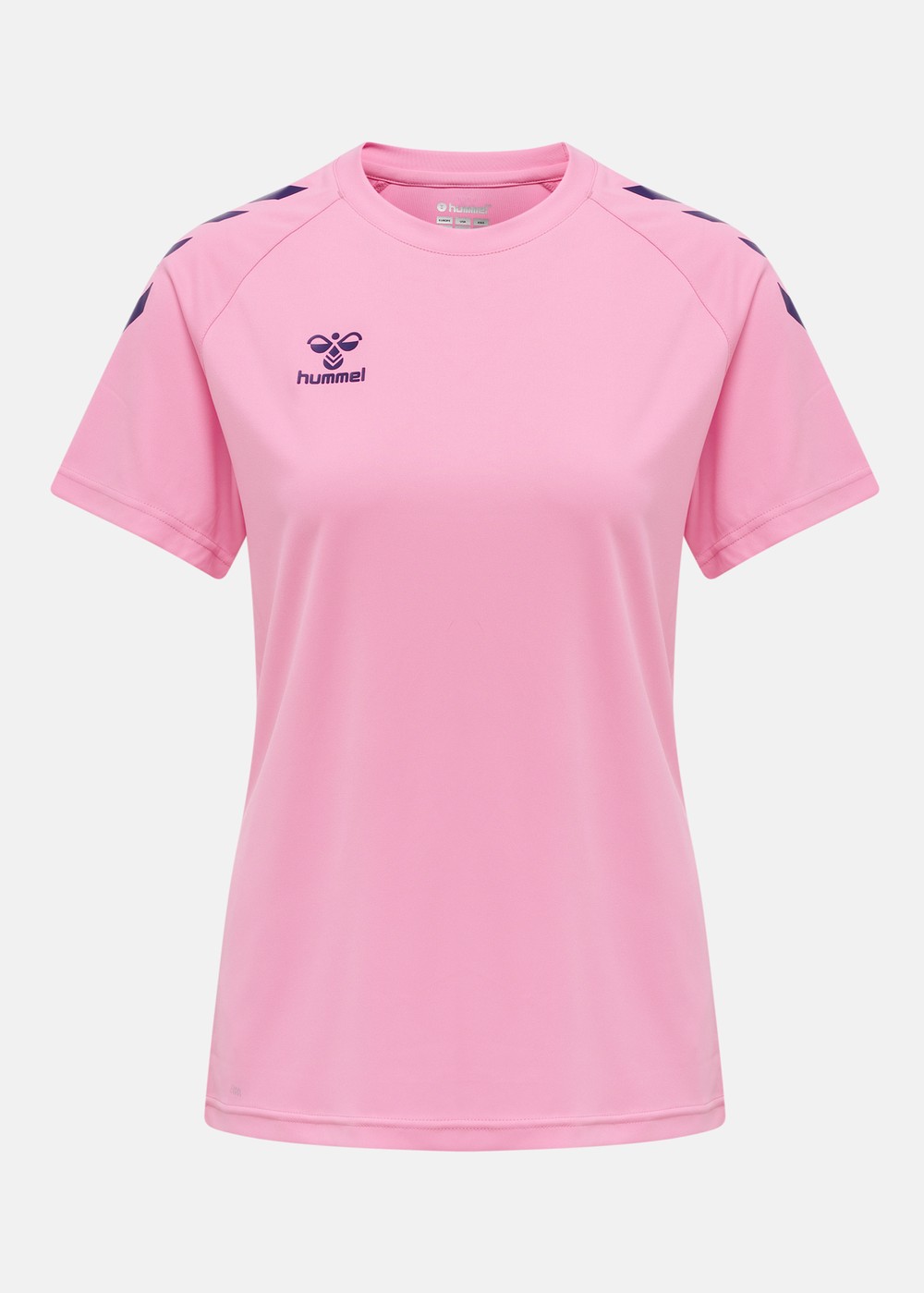 Hmlcore Xk Core Poly Tee S/S, Cotton Candy, L, Löpar-T-Shirts | Dam - Aktivitet - Löparkläder - Löpar-t-shirts | Padelspecialisterna